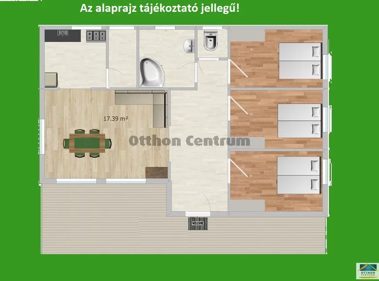 4 room house 71 m² Rackeve, Hungary