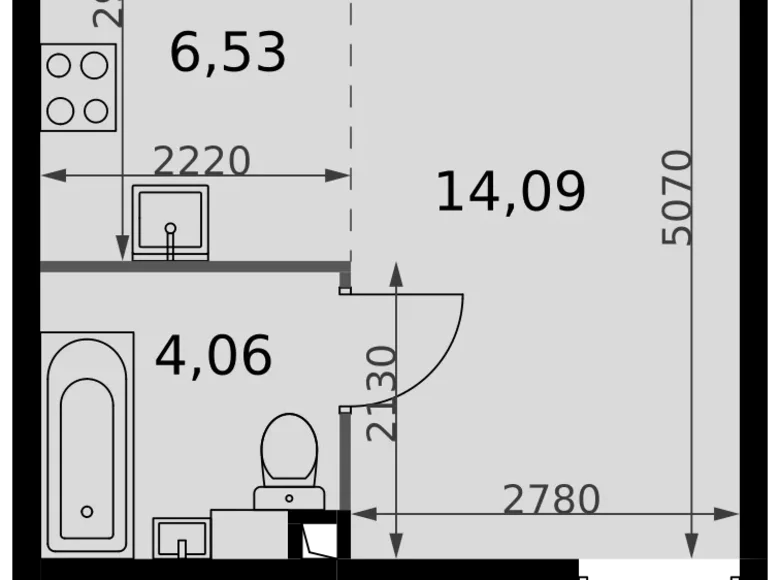 Kawalerka 1 pokój 25 m² Moskwa, Rosja