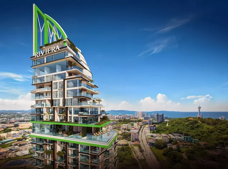 Mieszkanie 3 pokoi 49 m² Pattaya, Tajlandia