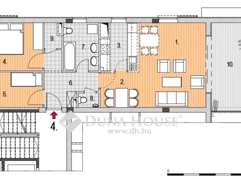 Квартира 84 м² Будапешт, Венгрия