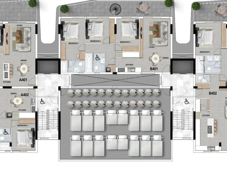 Apartamento 3 habitaciones 201 m² Livadia, Chipre