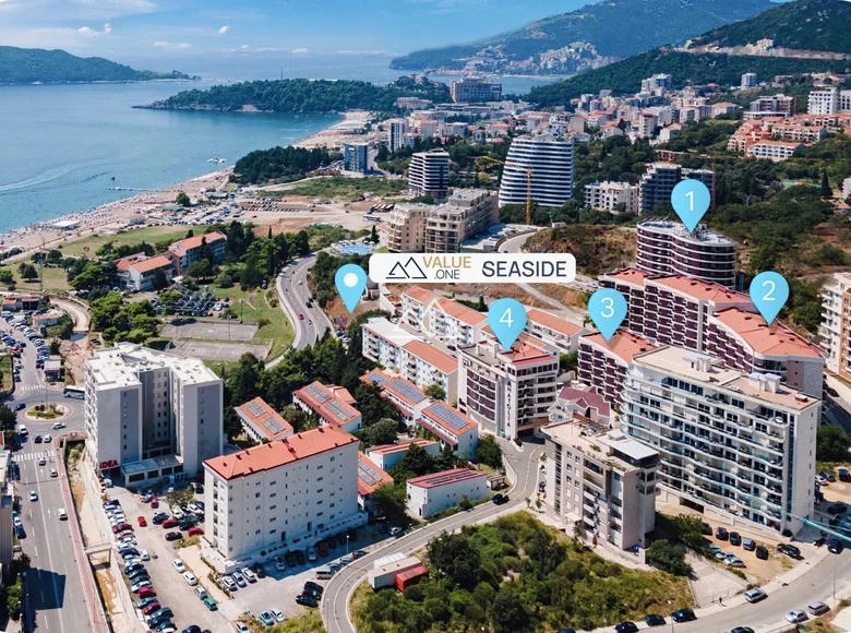 Apartamento 2 habitaciones 52 m² Becici, Montenegro