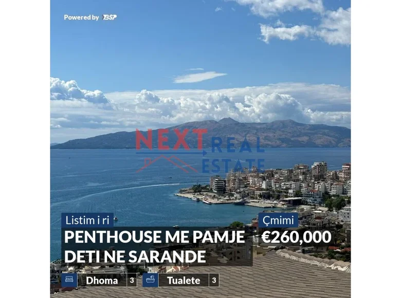 Penthouse 4 pokoi  Saranda, Albania