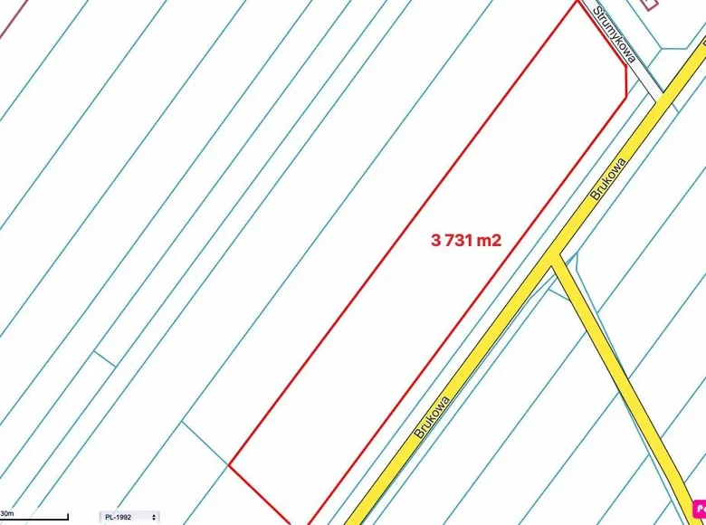 Land 1 room 3 731 m² Lomianki, Poland