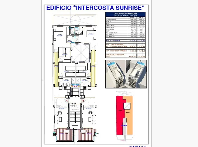 Mieszkanie 4 pokoi 78 m² Torrevieja, Hiszpania