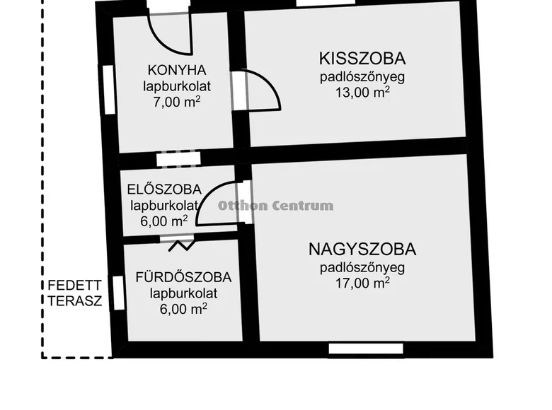 Дом 2 комнаты 49 м² Венгрия, Венгрия