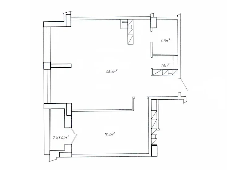 Wohnung 2 zimmer 74 m² Minsk, Belarus