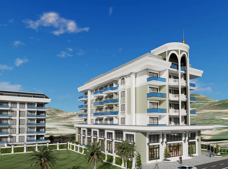 Wohnung 2 Schlafzimmer 74 m² in Alanya, Türkei