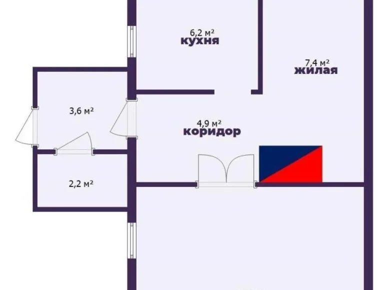 Дом 40 м² Гора, Беларусь