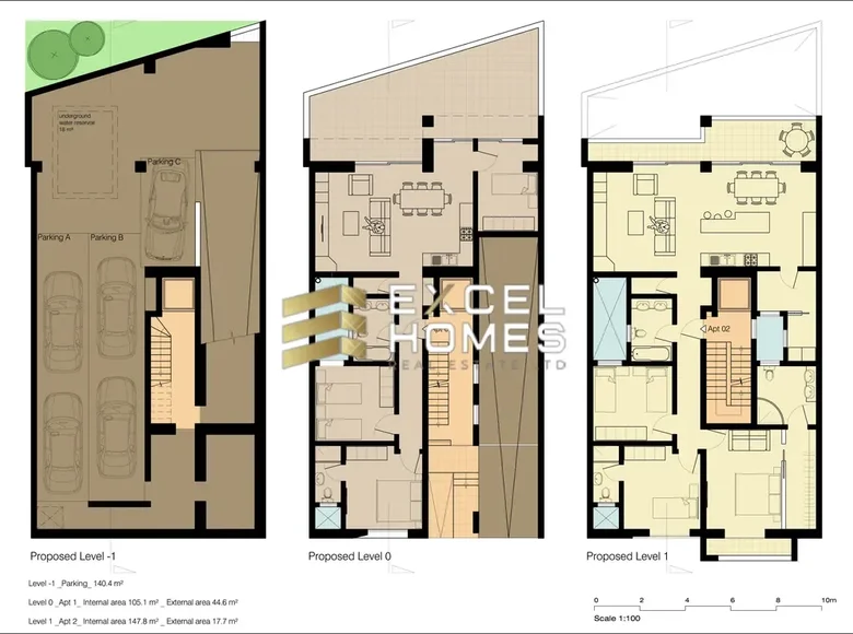 Wohnung 3 Schlafzimmer  Mellieha, Malta