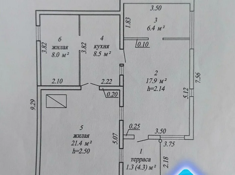 House 38 m² Svietlahоrsk, Belarus