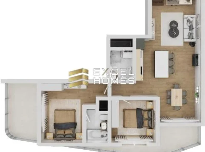 Apartamento 2 habitaciones  Lija, Malta
