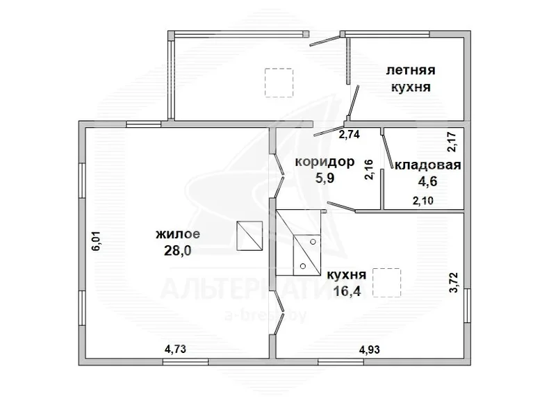 House 55 m² Damachava, Belarus