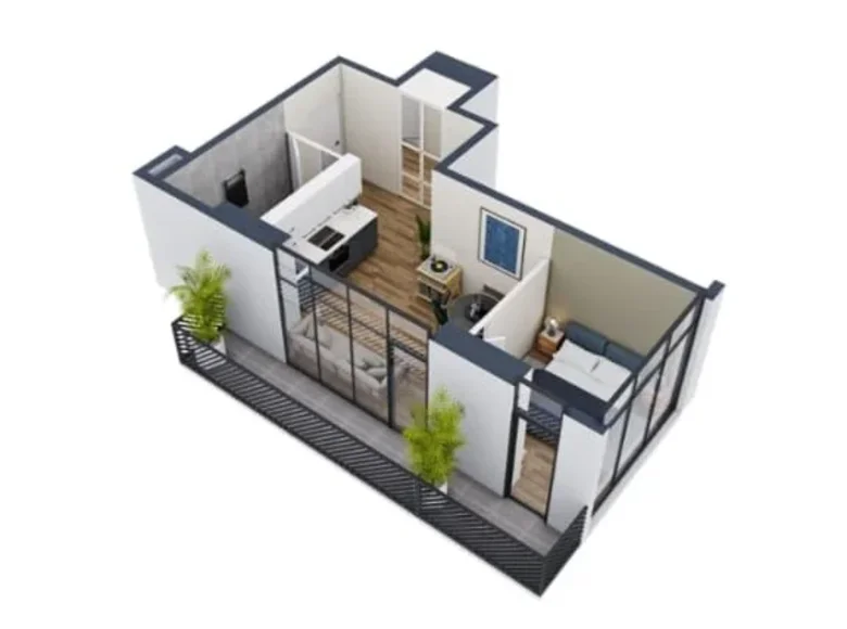 Wohnung 2 zimmer 47 m² Batumi, Georgien