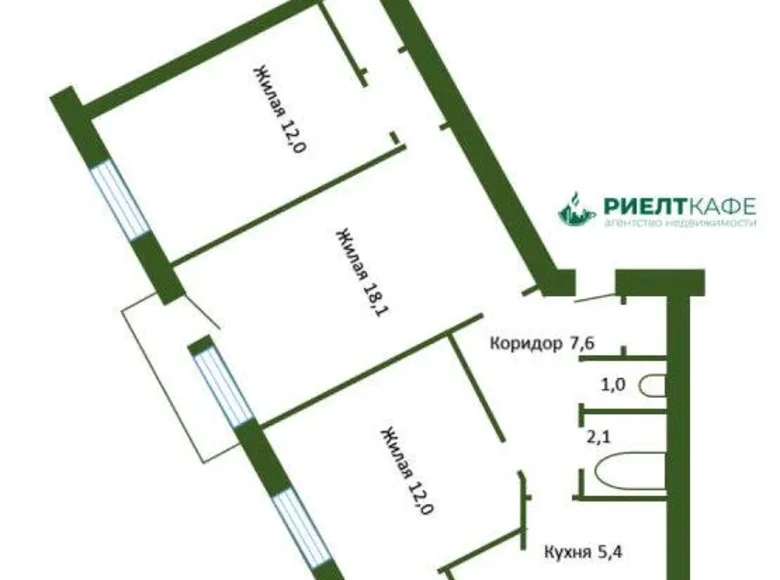 Apartamento 3 habitaciones 63 m² Gómel, Bielorrusia