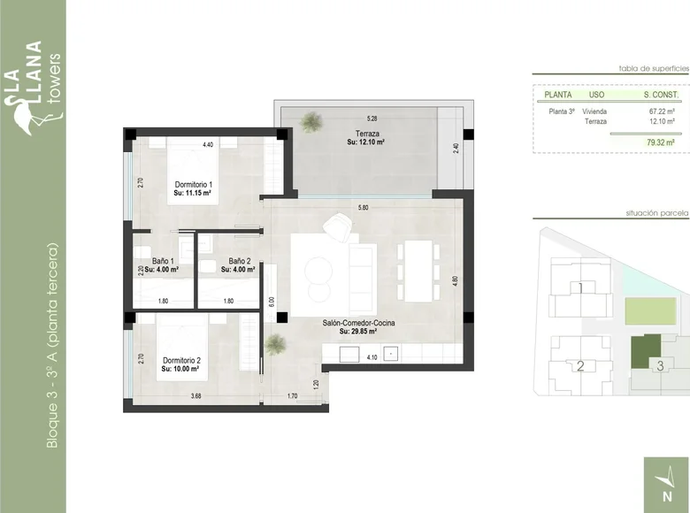 Apartamento 3 habitaciones 67 m² San Pedro del Pinatar, España