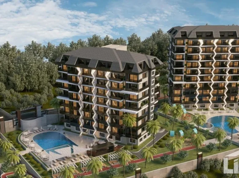 Bliźniak 5 pokojów 55 m² Alanya, Turcja