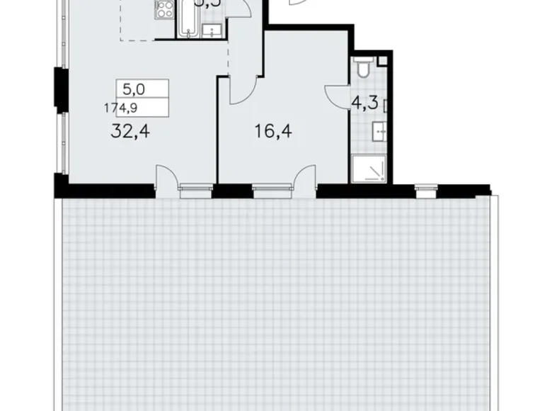 Mieszkanie 5 pokojów 175 m² poselenie Sosenskoe, Rosja