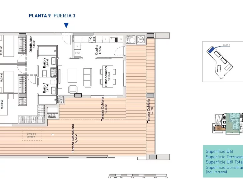 Пентхаус 3 спальни 165 м² Провинция Аликанте, Испания