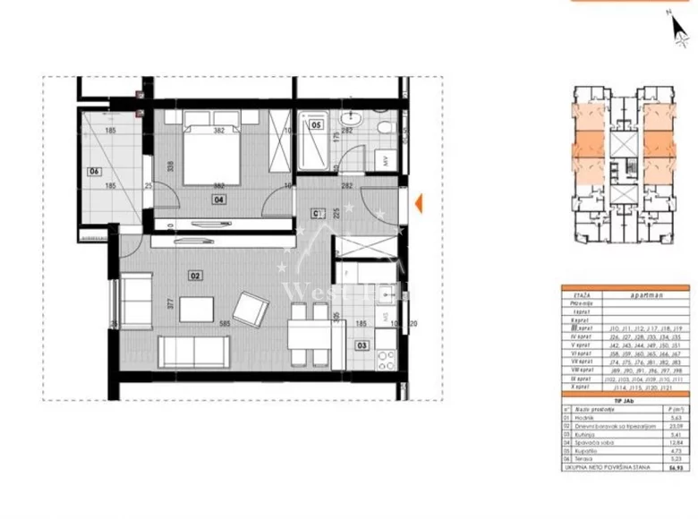 Mieszkanie 1 pokój 57 m² Becici, Czarnogóra