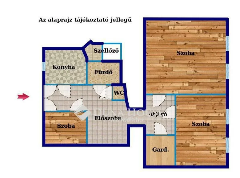 Mieszkanie 84 m² Budapeszt, Węgry
