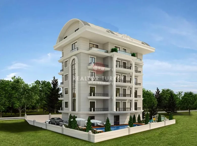 Квартира 1 комната 56 м² Авсаллар, Турция