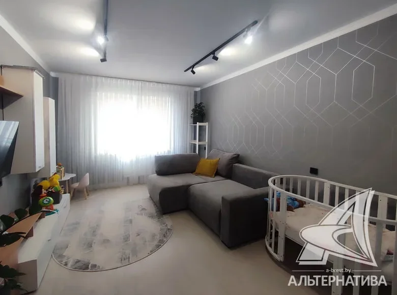 Wohnung 1 zimmer 42 m² Muchaviecki sielski Saviet, Belarus