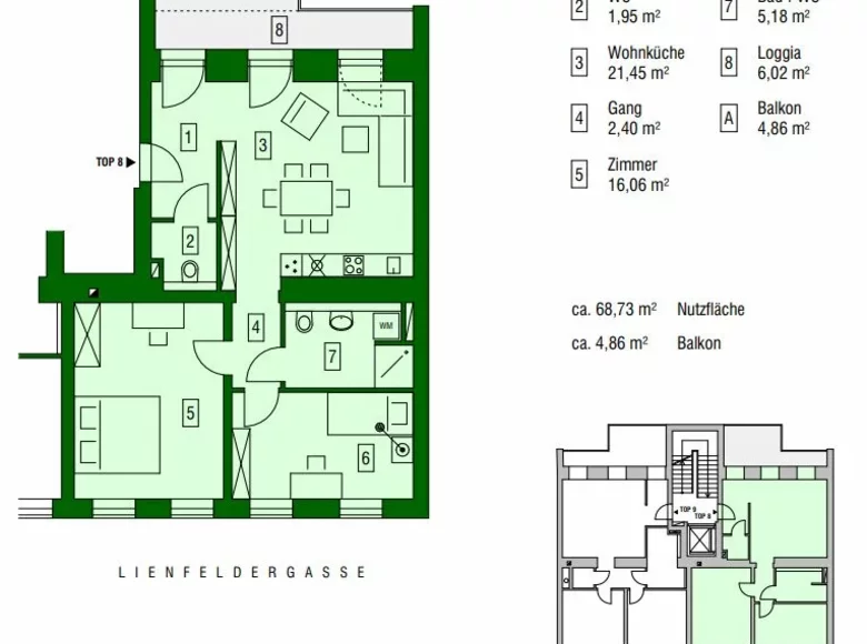 Appartement 3 chambres 69 m² Vienne, Autriche