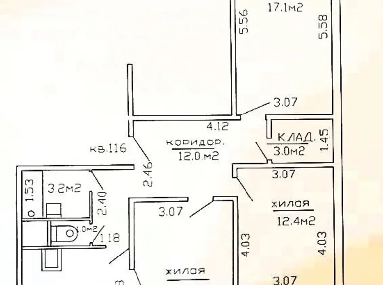 Wohnung 3 zimmer 77 m² Minsk, Weißrussland