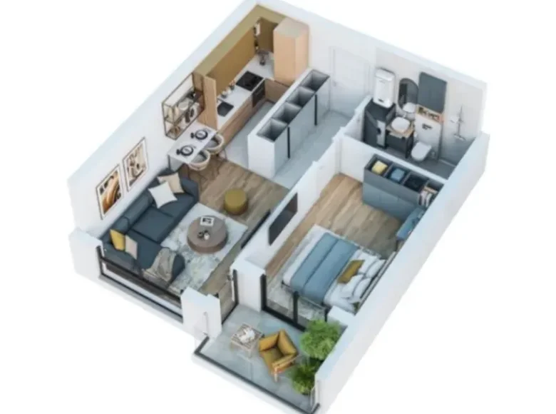 Wohnung 1 Schlafzimmer 45 m² Bar, Montenegro