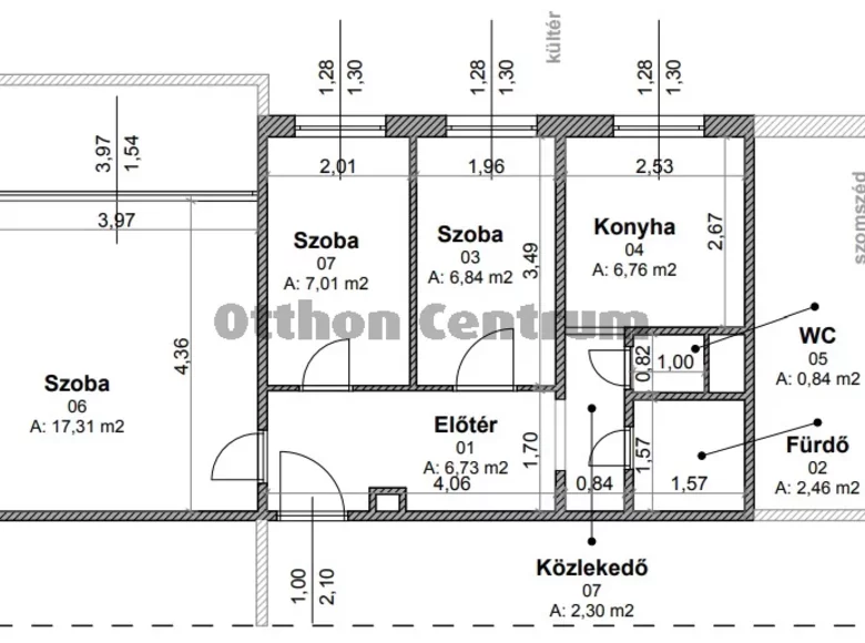 Mieszkanie 3 pokoi 53 m² Budapeszt, Węgry