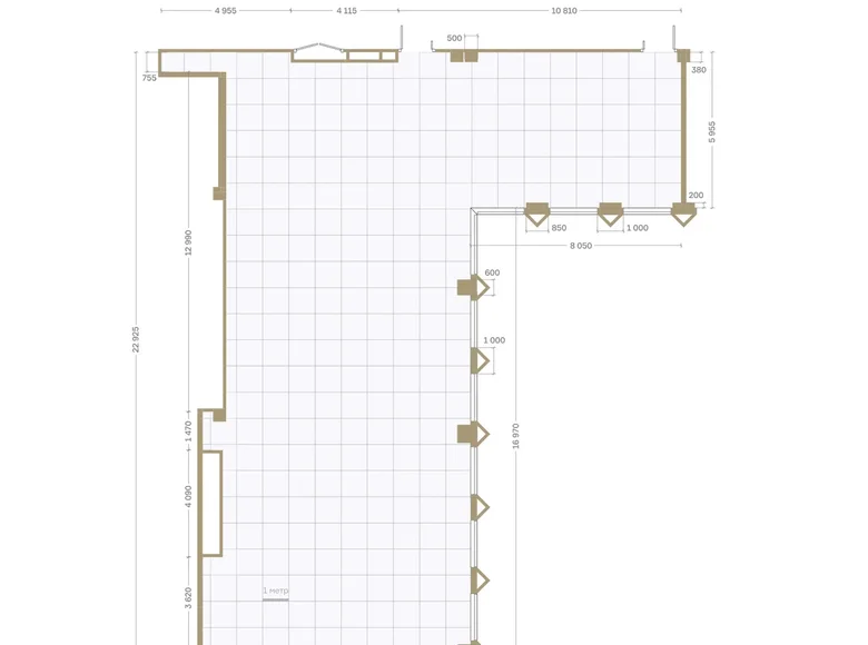 Büro 265 m² Danilovsky District, Russland