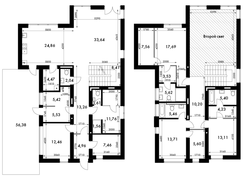 Cottage 5 rooms 256 m² Svetlyye Gory, Russia