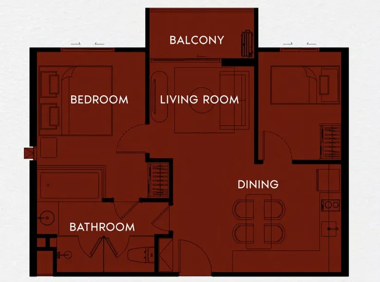 Apartamento 2 habitaciones 66 m² Phuket, Tailandia