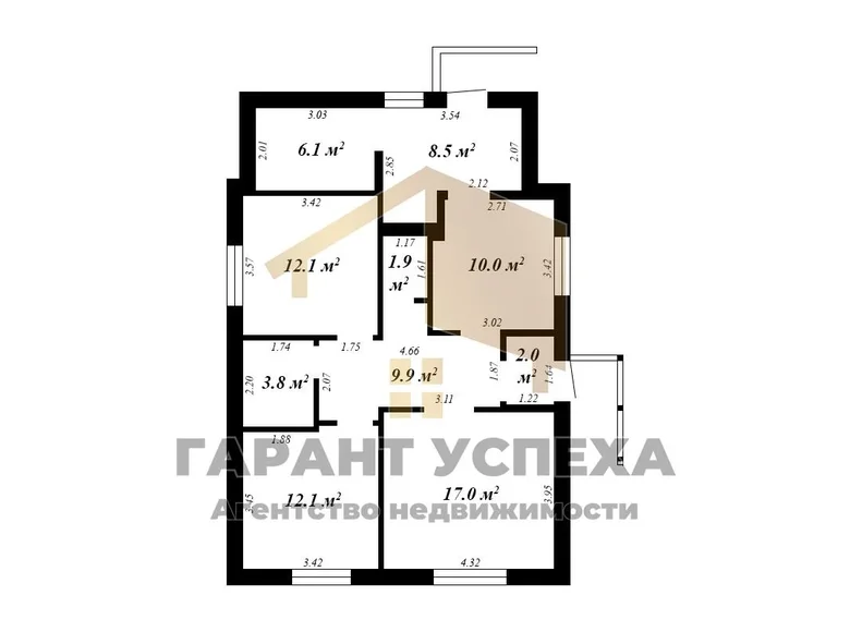 Maison 83 m² Tamasouka, Bélarus
