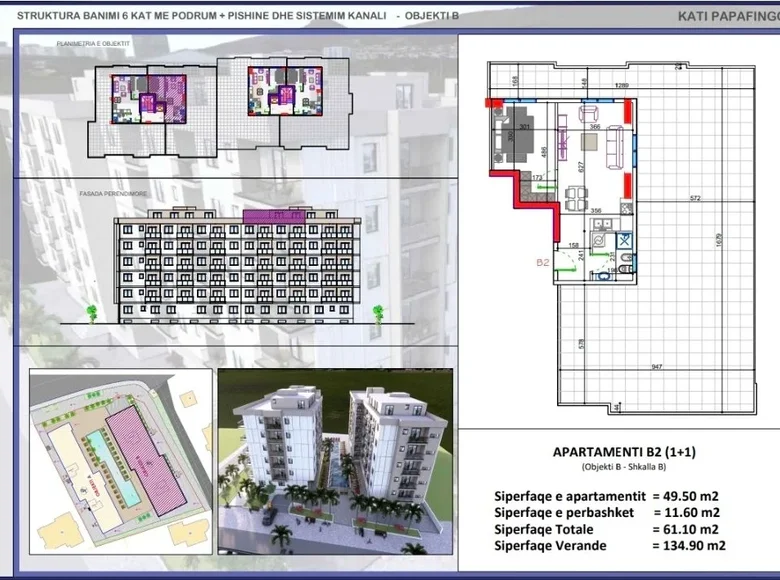 Appartement 1 chambre 201 m² Bashkia Durres, Albanie