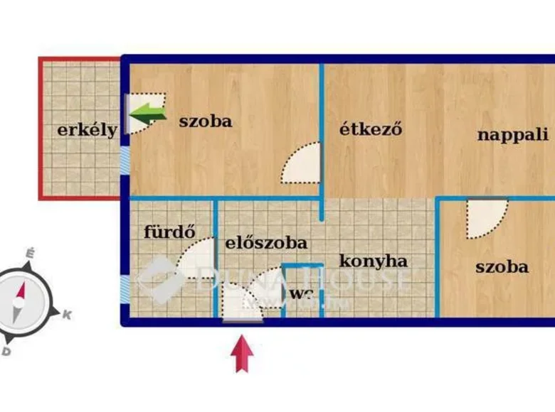 Apartment 54 m² Siofok, Hungary