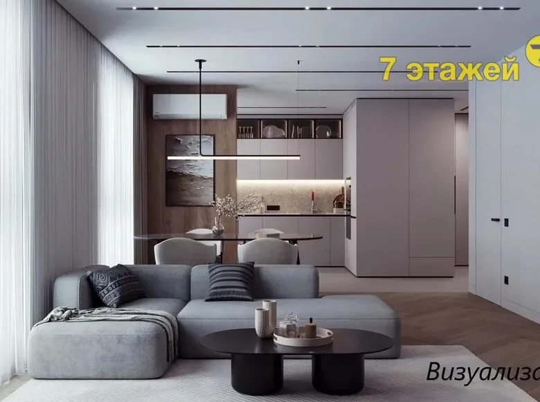 3 room apartment 63 m² Minsk, Belarus