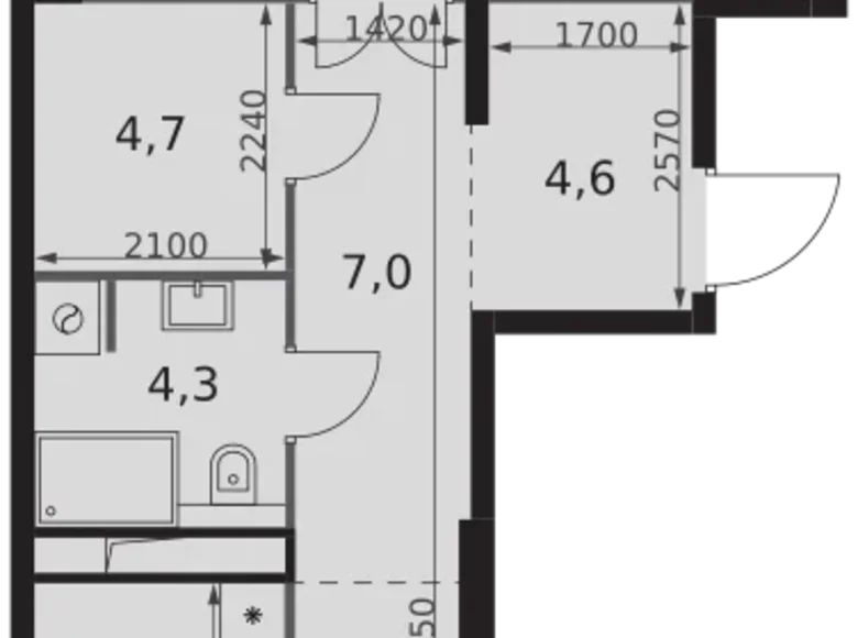 Wohnung 3 zimmer 83 m² Nordwestlicher Verwaltungsbezirk, Russland