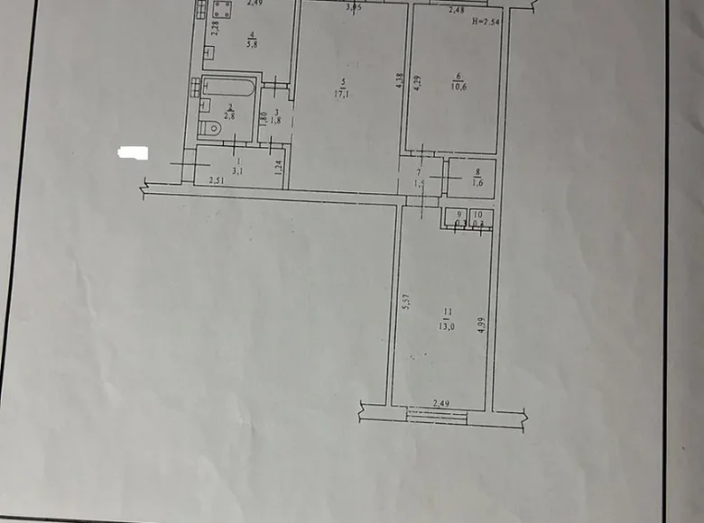 Apartamento 3 habitaciones 59 m² Odesa, Ucrania