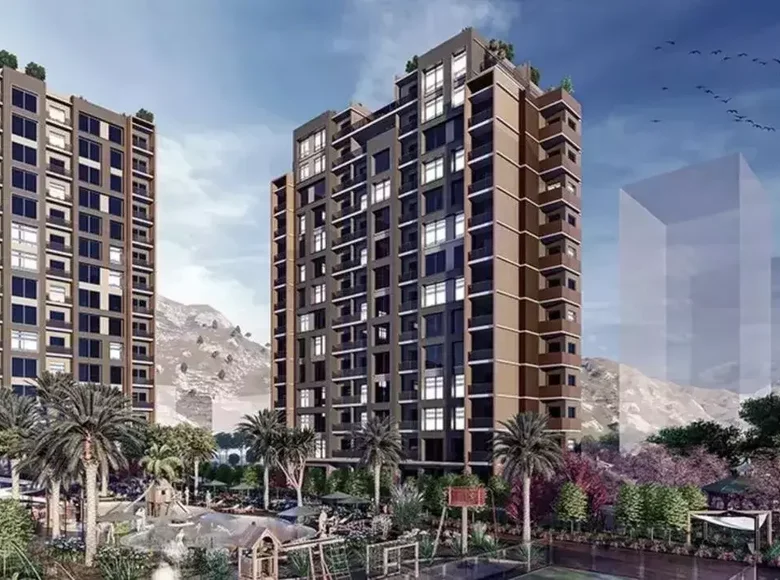 Квартира 1 комната 62 м² Акдениз, Турция