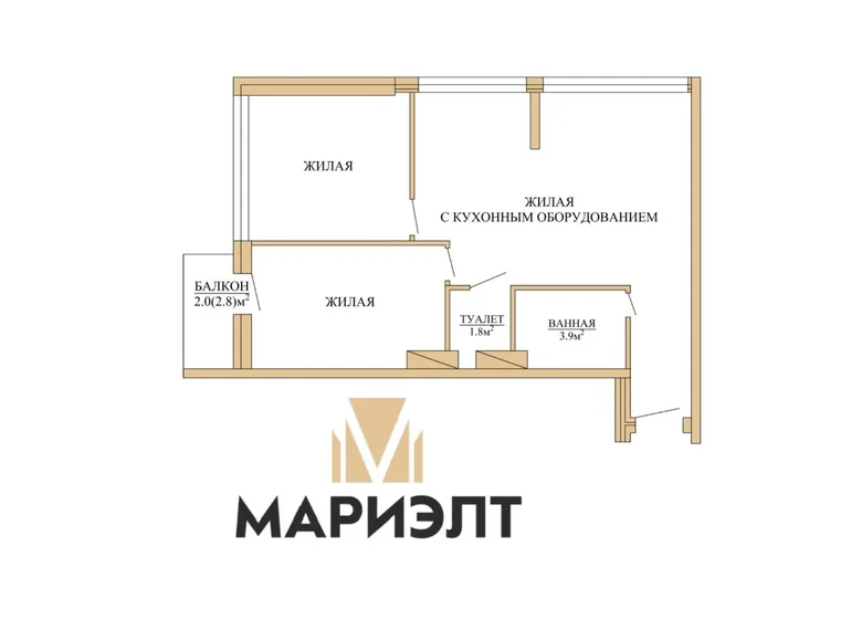 Wohnung 3 zimmer 60 m² Minsk, Weißrussland