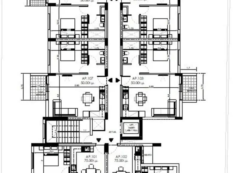 Квартира 2 спальни 79 м² Пила, Кипр