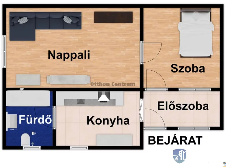 Wohnung 2 Zimmer 53 m² Budapest, Ungarn