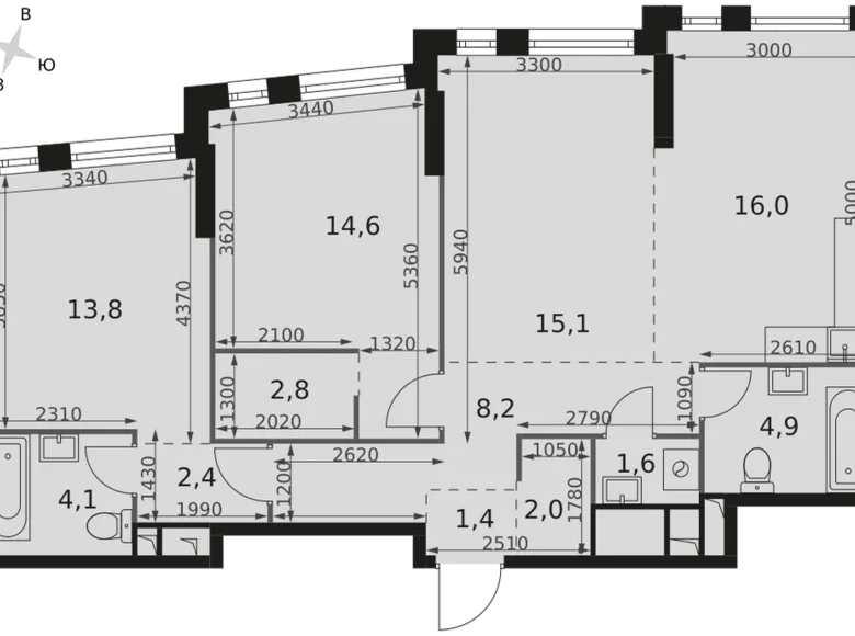 Wohnung 3 zimmer 87 m² Moskau, Russland