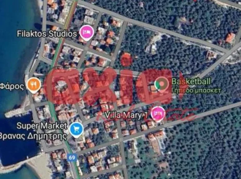 Land 888 m² Skala Sotiros, Greece