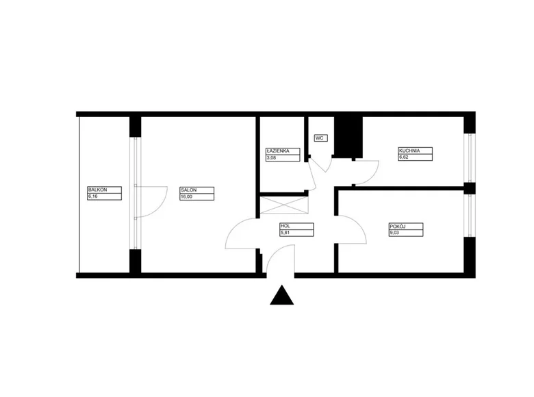 Appartement 2 chambres 42 m² Sopot, Pologne