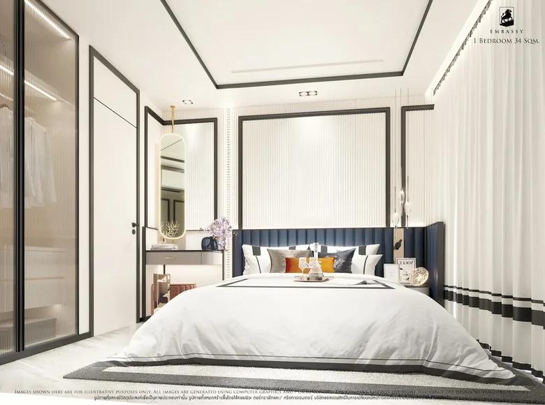 Mieszkanie 1 pokój 33 m² Pattaya City, Tajlandia