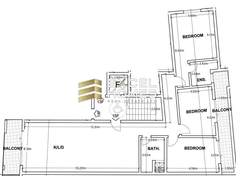 Appartement 3 chambres  Saint Paul s Bay, Malte