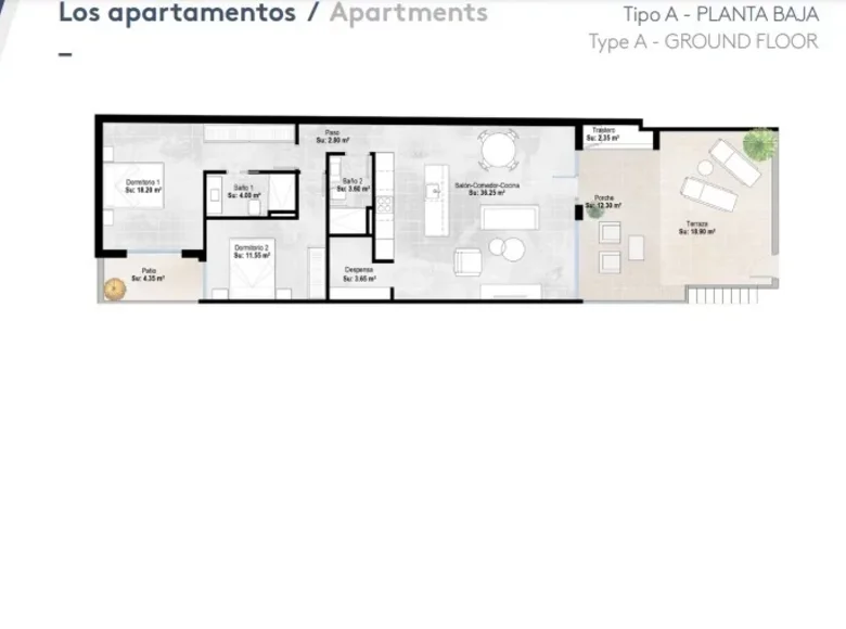 Apartamento 3 habitaciones 86 m² Pilar de la Horadada, España